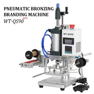 Hot Pressing Gold Foil Press Pneumatic Heating Stamping Machine Multi-Functional <b>Leather</b> Stamping Press Pneumatic - Product Image 6