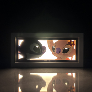 Anime mắt ánh sáng Hộp phim hoạt hình khâu lightbox tùy chỉnh Manga LED đêm đèn phòng ngủ trang trí đèn ngủ hoạt hình - Product Image 4