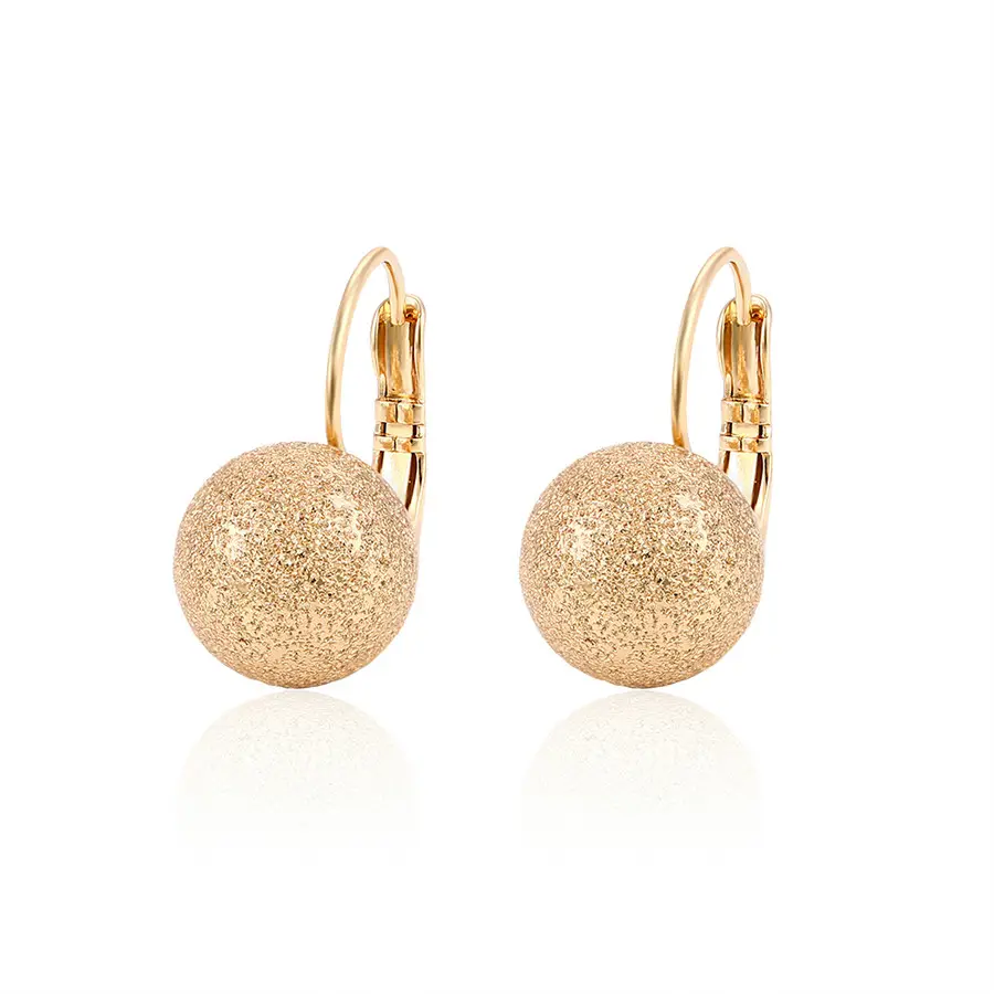 Xuping-pendientes de aro chapados en oro de 18k para mujer, accesorios para joyería, precio barato, 95672