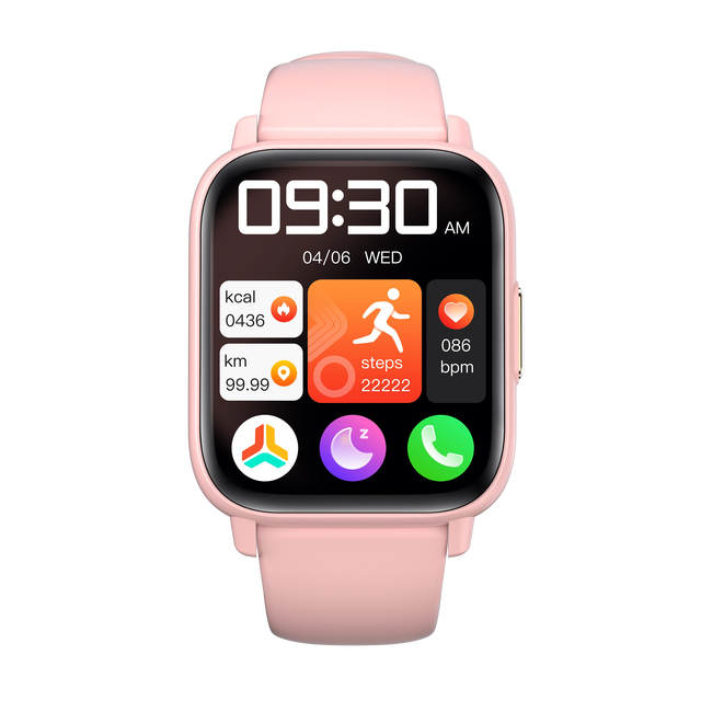 DM60 1.83 Inch Large Screen Bluetooth Call Smart Watch Blood Oxygen Sleep Fitness Tracker Health Smart Watch for Men Women