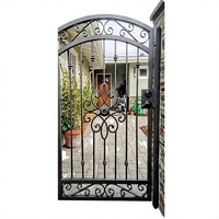 Rosettes de portail en acier YC populaires, étanches, avec finition sablée et antirouille, personnalisables H530xW420mm