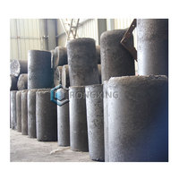 Briquette d'électrode au carbone trapézoïdale à faible teneur en cendres (4 %), scellée pour four à arc immergé, usine de ferosilicium