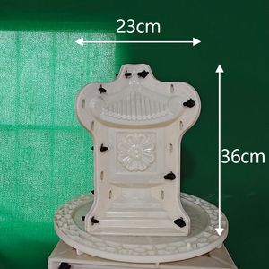 ABS GRC DIY fundición a presión enclavamiento pez pájaro Pavo Real PVC molde cemento hormigón Villa hogar balcón jardinería lindo Animal estatua - Product Image 3