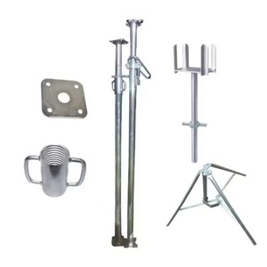Soporte de acero para construcción, soporte de acero galvanizado, pilar de acero ajustable de instalación rápida - Product Image 3