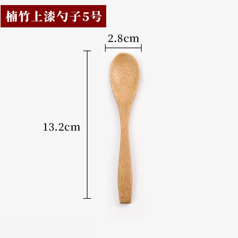 Bamboo spoon with paint no.5-sz3042