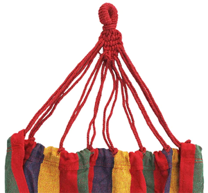 Doble portátil jardín poliéster 100% algodón al aire libre camping hamaca - Product Image 5