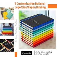 Nouveau design de Journal A6 en cuir PU avec logo personnalisé à bas quantité minimale de commande impression à prix d'usine de ligne de papier à pois agenda de planificateur budgétaire carnet