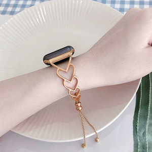 Bracelet en acier inoxydable pour <span class=keywords><strong>bracelets</strong></span> de montre Apple 38mm 41mm 44mm 45mm, bracelet en métal habillé pour femmes pour <span class=keywords><strong>IWatch</strong></span> Series 9 8 7 - Product Image 4