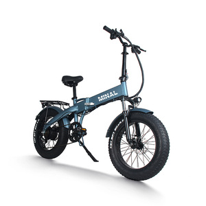 Folding 20*4-inch Fat Tire E Bike 48V 7 Speed Aluminum Alloy <b>Frame</b> Rear Hub Motor Urban Commuter <b>Bicycle</b> - Product Image 4