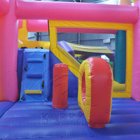 Château gonflable géant pour enfants avec toboggan, aire de jeux gonflable extérieure, maison de saut en PVC durable, fêtes d'anniversaire, divertissement en plein air, KARRY KR56500