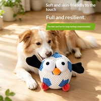 Jouet en peluche pour chien, balle interactive résistante aux morsures avec son froissé, pour l'entraînement des chiens de taille moyenne et grande