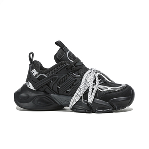 Chaussures de marche décontractées polyvalentes et populaires pour femmes, respirantes, antidérapantes, rehaussantes, en maille, style Dad Shoes, vente en gros - Product Image 4