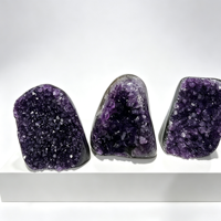 Grappe d'améthyste naturelle sculptée, spécimen de grotte, écologique, pour la guérison Feng Shui, améthyste drusy pour la décoration intérieure de luxe et la spiritualité