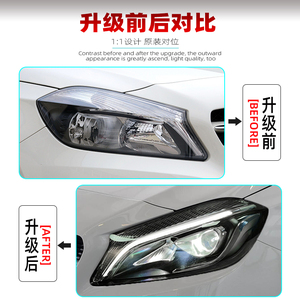Bombilla Led faros para Mercedes-Benz Clase A <span class=keywords><strong>A180</strong></span> <span class=keywords><strong>2013</strong></span> a 2018 <span class=keywords><strong>2013</strong></span> 2015 2014 para Mercedes Benz lente de faro de xenón led - Product Image 3