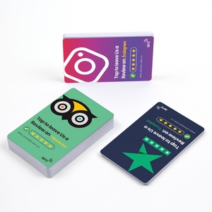 รีวิวการ์ดโซเชียลมีเดีย NFC แบบกำหนดเองจากโรงงานบน Tiktok Business RFID NFC การ์ดรีวิวดี - Product Image 4