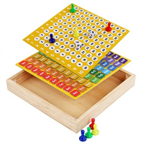 CPCCE Tablero de Ajedrez Magnético de Madera Dos <span class=keywords><strong>en</strong></span> Uno para Multiplicaciones, Juego Educativo de Matemáticas y Pensamiento Lógico para <span class=keywords><strong>la</strong></span> Primera Infancia - Product Image 2