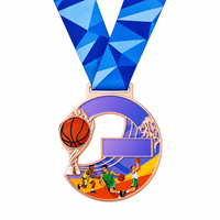 Médailles en alliage de zinc moulées sur mesure, impression typographique, vente chaude du fabricant, pour compétitions de basketball et événements sportifs