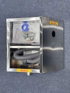 فاصل الدهون الأوتوماتيكي من الفولاذ المقاوم للصدأ الفضي للمطاعم من XINGMAILONG، فاصل الزيت والماء، مصفاة الدهون - Product Image 6