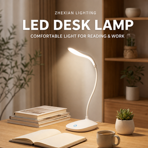 โคมไฟตั้งโต๊ะ <span class=keywords><strong>LED</strong></span> สีขาวแบบชาร์จไฟได้ ควบคุมด้วยระบบสัมผัส พกพาสะดวก แสงนุ่มนวล ไม่กระพริบ เหมาะสำหรับอ่านหนังสือในบ้าน - Product Image 1
