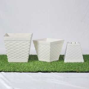 Pot de fleurs en plastique MLV de couleur unie, design classique, idéal pour les succulentes et les cactus, vente en gros - Product Image 3