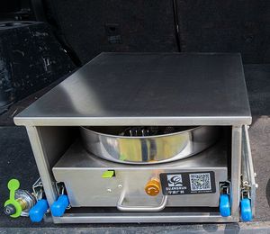 Cuisine coulissante <span class=keywords><strong>pour</strong></span> camping-car en acier inoxydable 304, cuisinière à <span class=keywords><strong>gaz</strong></span> à un brûleur avec allumage électronique, mini modèle extractible <span class=keywords><strong>pour</strong></span> <span class=keywords><strong>caravane</strong></span> et camping-car - Product Image 4