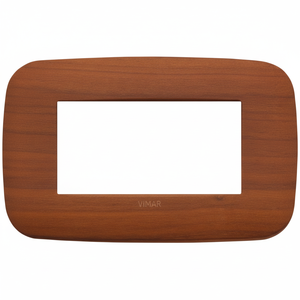 Vimar Arkè Placa Redonda Madera Cerezo 4 Módulos Interruptores Pared 19684,52 - Product Image 1