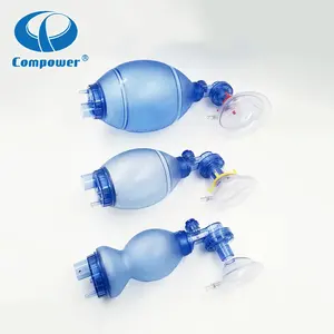 Compower <span class=keywords><strong>Portable</strong></span> Cardiopulmonaire Manuel PVC Sac Valve Masque Réanimation Réanimateur - Product Image 2