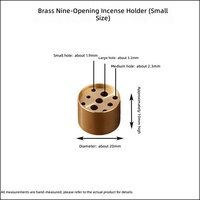 Ensemble de porte-encens zen japonais en laiton personnalisé Dunyi, 3 tailles, poli à la main, brûleur en métal massif, attrape-cendres, vente en gros