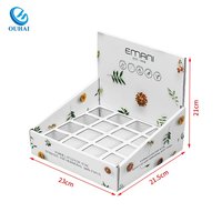 Boîte d'affichage de comptoir en carton personnalisé de conception gratuite support de maquillage en papier unitaire support d'affichage de papier cosmétique en carton pour cils