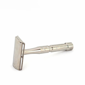 <strong>New</strong> Titanium Alloy Safety <strong>Razor</strong> Adjustable <strong>Double</strong> <strong>Edge</strong> <strong>Razor</strong> Safe For Teens Gentle Hypoallergenic 5 Replacement Blades - Product Image 4