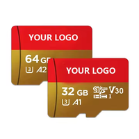 Kartu Sd Mini rekaman 4k, 64gb 32gb untuk merekam 4k dengan kecepatan A1 V10 kartu Tf kompatibel Dvr 2gb 512mb kapasitas 128mb kamera keamanan