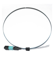 Câble optique à queue de poisson g657a2 smc, 24 fibres optiques 12 coeurs, couleur blanche