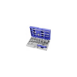 EXPERT - E032900 Jeu de douilles et d'accessoires 1/2 ''métrique 22 pièces-EAN 3258950329000 RATCHET AND SOCKET SETS 1/2" - Product Image 1
