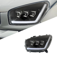 Ensemble de phares LED modifiés, lumière blanche 5000K, DRL dynamique, clignotant, 50W 6000LM, phare automobile haute puissance JC