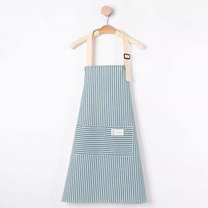 Delantal de Cocina de Algodón con Estampado de Vaca, Delantal Elegante con Tema de <span class=keywords><strong>Bon</strong></span> Appétit para Cafetería y Cocina Casera - Product Image 1