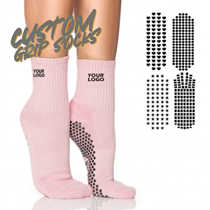 Wholesale Custom Logo Women Cotton Silicone Anti-Slip Pilates <b>Socks</b> Breathable Fitness Barre Yoga <b>Grip</b> <b>Socks</b> for Dance Workout - Product Image 1