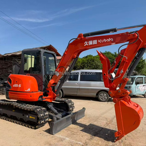 Mini-excavatrice Kubota U55-5 <span class=keywords><strong>d</strong></span>'occasion 98% <span class=keywords><strong>neuve</strong></span>, 5,5 tonnes, à bras de rotation zéro, ultra-compacte, <span class=keywords><strong>prix</strong></span> bas, avec pince hydraulique personnalisable offerte - Product Image 4