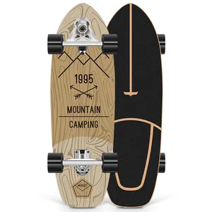 32 Inch Hot Manufacturer Customized Longboard Maple Wood Skateboards Surf Skateboard For Kids And Beginners