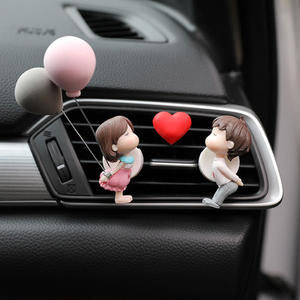 Arredamento interno rosa carino per Auto presa d'aria Clip con amore Action Figure profumo ornamento solido accessori per Auto palloncino <span class=keywords><strong>bacio</strong></span> - Product Image 3