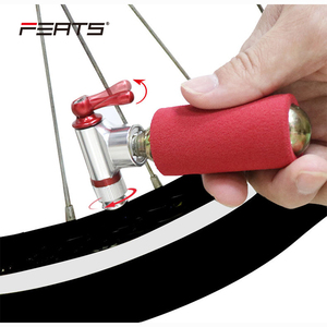 Mini cabezal de inflado de <span class=keywords><strong>CO2</strong></span> de aleación de aluminio, accesorio portátil de emergencia para bicicleta, bomba para ciclismo, Schrader y Presta <span class=keywords><strong>MTB</strong></span> - Product Image 4