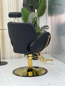 Chaise de Barbier Professionnelle Noire à Prix d'Usine pour Salon de <span class=keywords><strong>Coiffure</strong></span> et Esthétique - Achetez l'Équipement de Salon de Beauté - Product Image 4