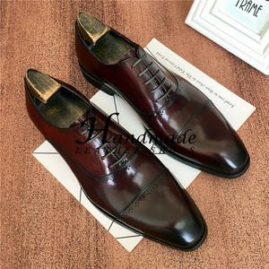 Nuevo modelo de zapatos de cuero grabados Brookes - zapatos formales de negocios británicos para hombre - zapatos Oxford hechos a mano de cuero genuino - Product Image 4