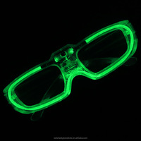2025 LED lumière froide carré Protection des yeux lunettes lumineuses nouvel an fête jouets lumineux noël carnaval atmosphère accessoires