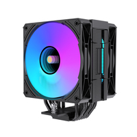 Refroidisseur d'air pour processeur ARGB Lovingcool Direct Contact avec 6 caloducs, ventilateur RGB adressable, en aluminium, pour processeur de bureau Intel AMD