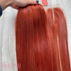 Las extensiones de cabello humano liso de hueso más vendidas, paquete de cabello rojo de vendedores de cabello crudo vietnamita, paquete de pelucas de cabello de alta calidad - Product Image 6
