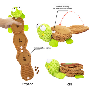 Juguete de Peluche Interactivo para Perros, Tortuga Hecha a Mano, de Alta Calidad, Personalizable con Logotipo, Material de Poliéster, Venta al Por Mayor - Product Image 4