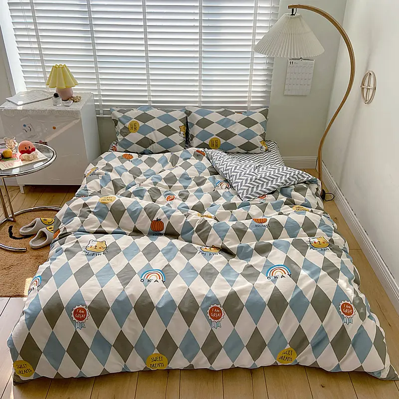 Kids Bedding Set Sheet 100% Cotton Sets Hotel Home Use Luxurious Designer Bedding Sets