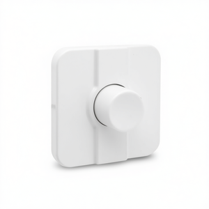 Bouton de chasse d'eau en plastique blanc, design carré, pour toilettes - Product Image 3