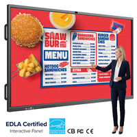 Tableau interactif tout-en-un avec écran tactile LCD de 75 pouces pour salle de classe