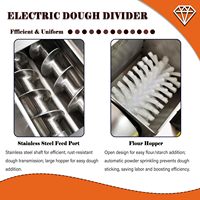 Machine électrique multifonctionnelle de division et de découpe de pâte, machine de portionnement quantitatif pour pain, bagels et biscuits, 5g-500g, 110V